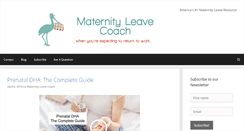 Desktop Screenshot of maternityleavecoach.com
